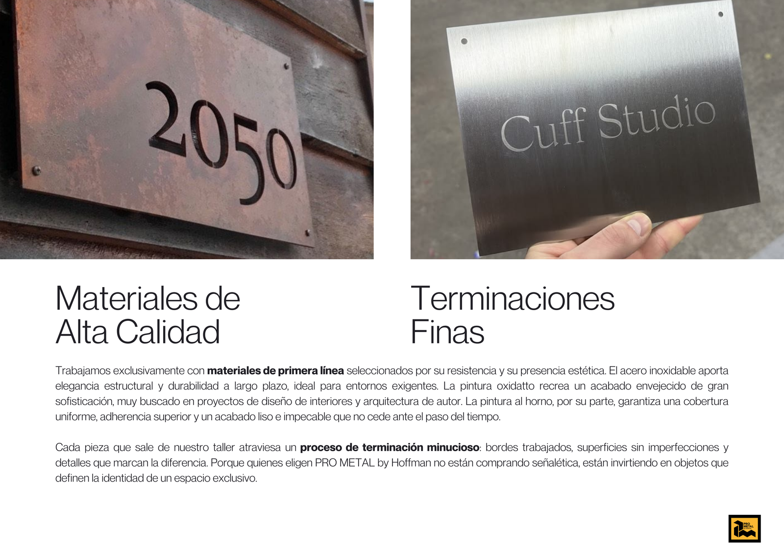 Productos PRO METAL